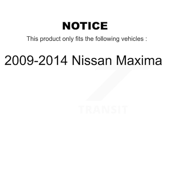 Front Outer & Inner Steering Tie Rod End Kit For 2009-2014 Nissan Maxima